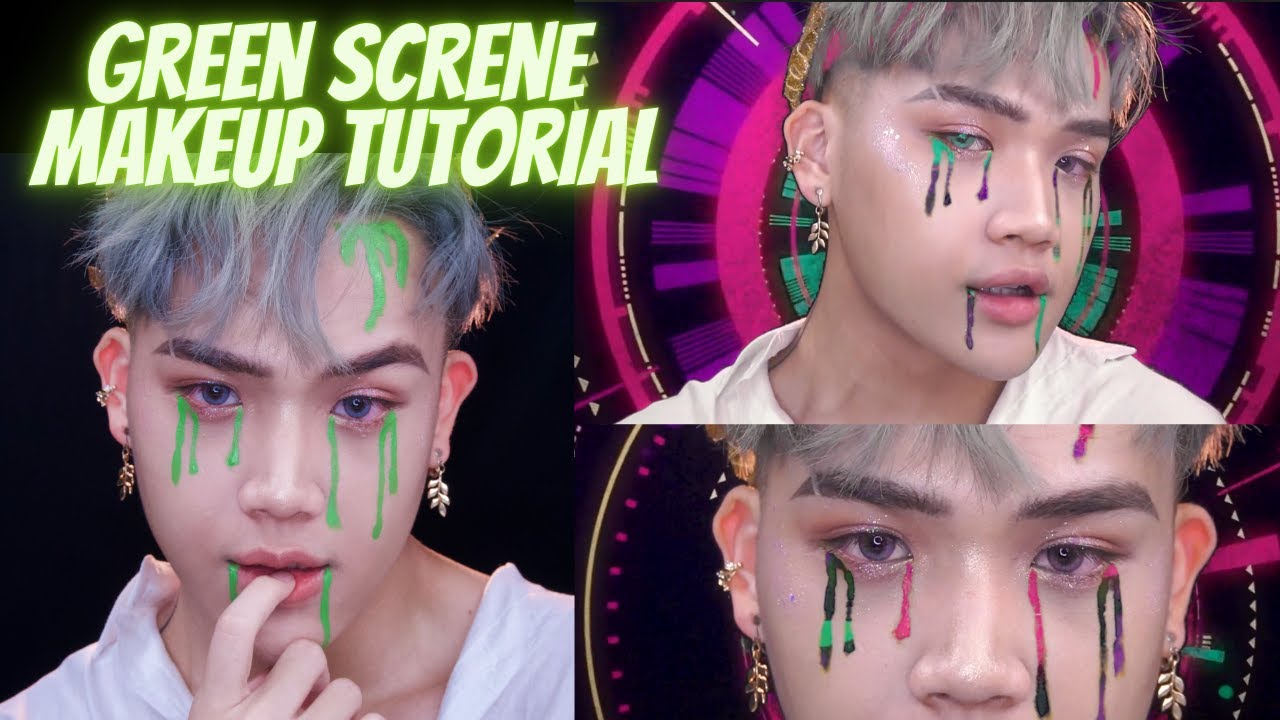 💚 EASY Green Screen Makeup Tutorial STEP BY STEP |  綠幕妆容 【Panda 🐼】