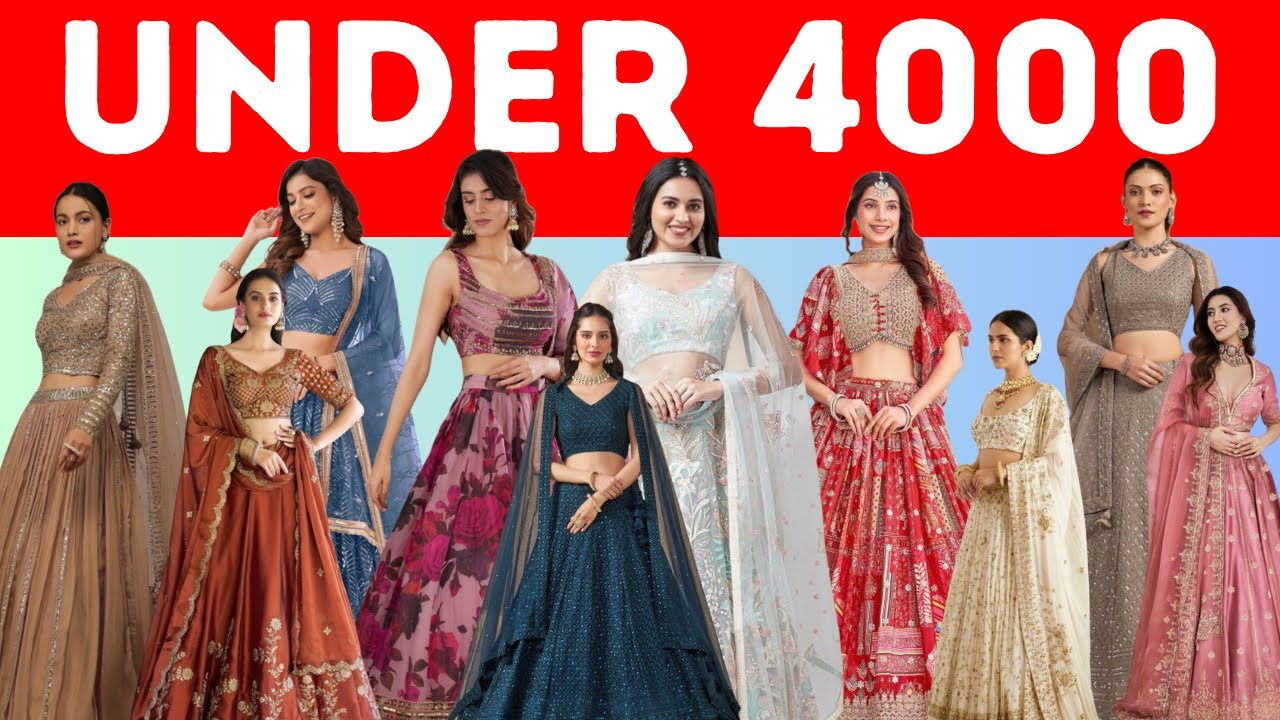 LEHENGAS Haul UNDER ₹4000 😍🔥 Aisa Collection Kahin Aur Nahi Milega 🤩💖 MYNTRA LAHENGA HAUL 🛍️✨