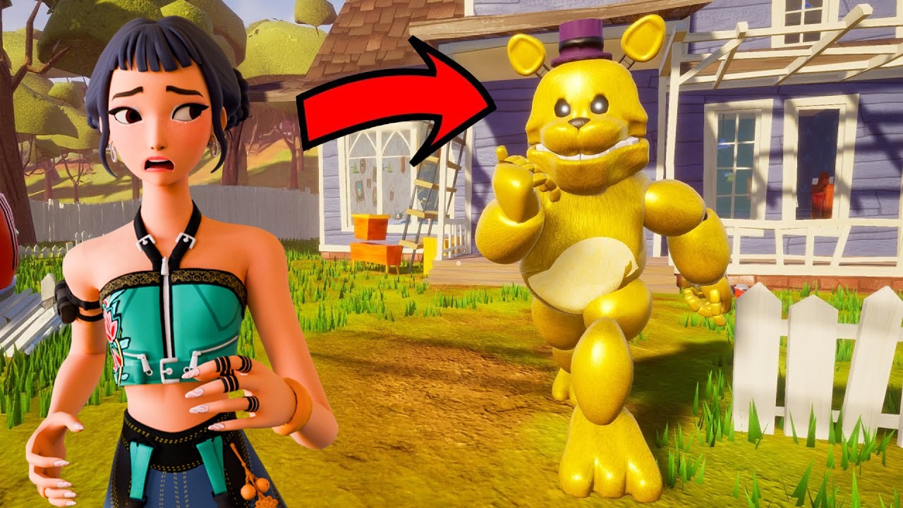 Zoey Plays Hello Neighbor Fast Fredbear mod
