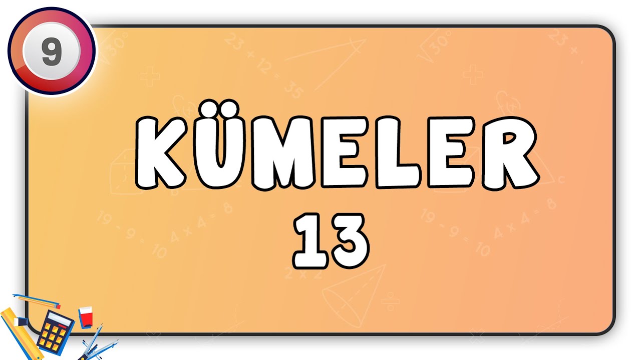 Kümeler 13 | Karterzyen Çarpım 1 9.Sınıf Matematik | #9.sınıf #matematik