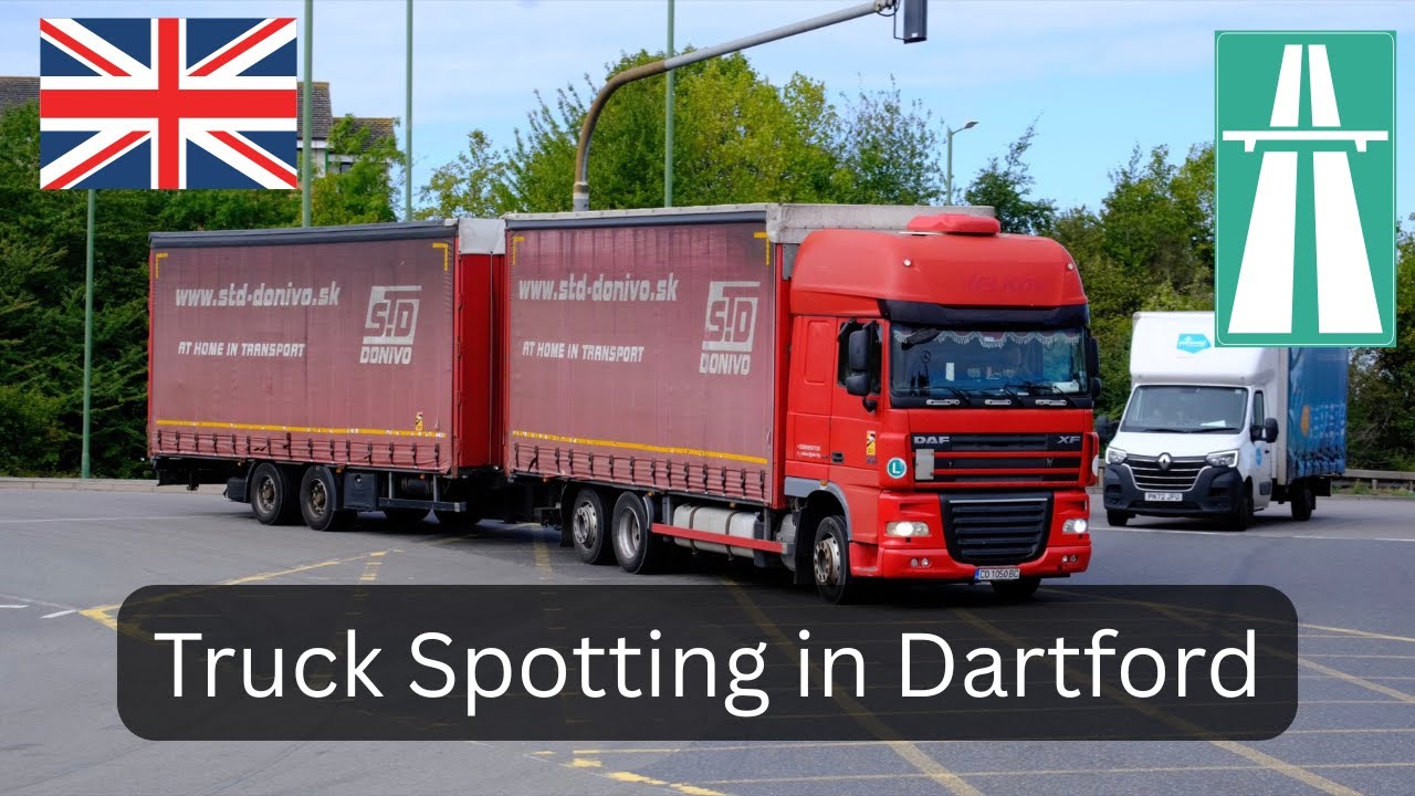 Truck spotting at Dartford- M25 crossing
