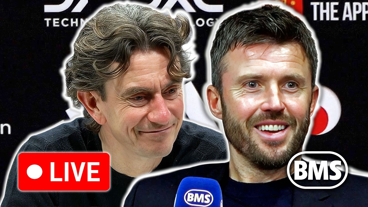 🔴 LIVE | Michael Carrick and Thomas Frank | Man Utd 2-0 Tottenham