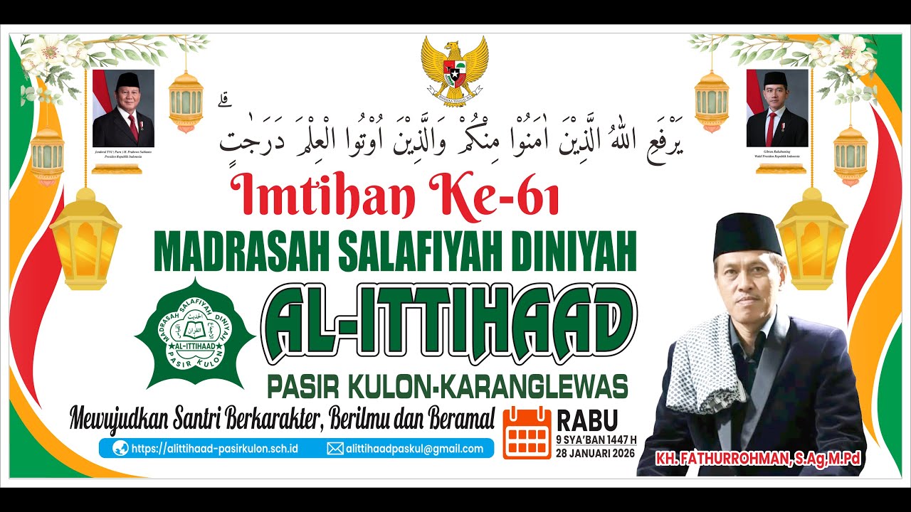 Imtihan Ke-61 Madin Al-Ittihaad Pasir Kulon