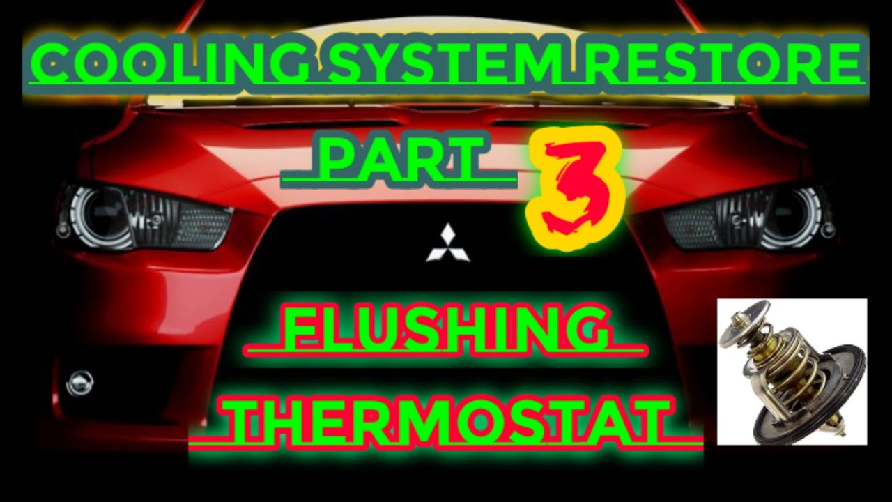 Cooling System Restore _(Part 3)- Flushing coolant & change thermostat #Lancer gt/inspira