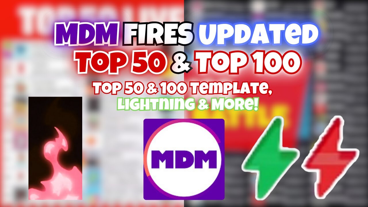 All UPDATED MDM Fires Animations! | Template, Lightning, And More!