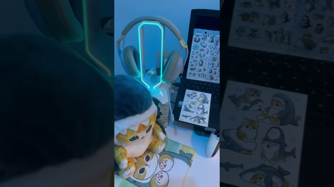 Mofusand samenyan desk setup inspo