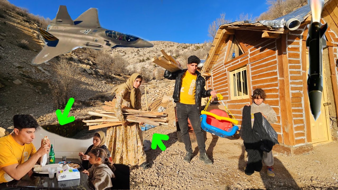 Nomadic Family&rsquo;s Journey to the City During War | Mountain Shelter Survival