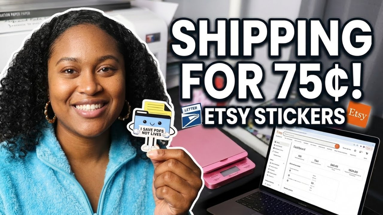 HOW I PACK STICKER ORDERS for Etsy + USPS Letter Mail Shipping Updated!