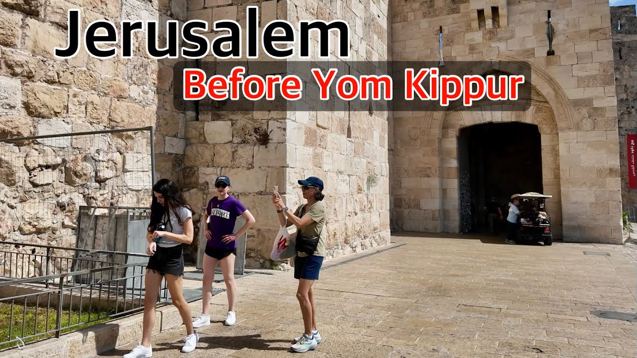 Jerusalem before Yom Kippur. From Ben Yehuda Street to the Western Wall.