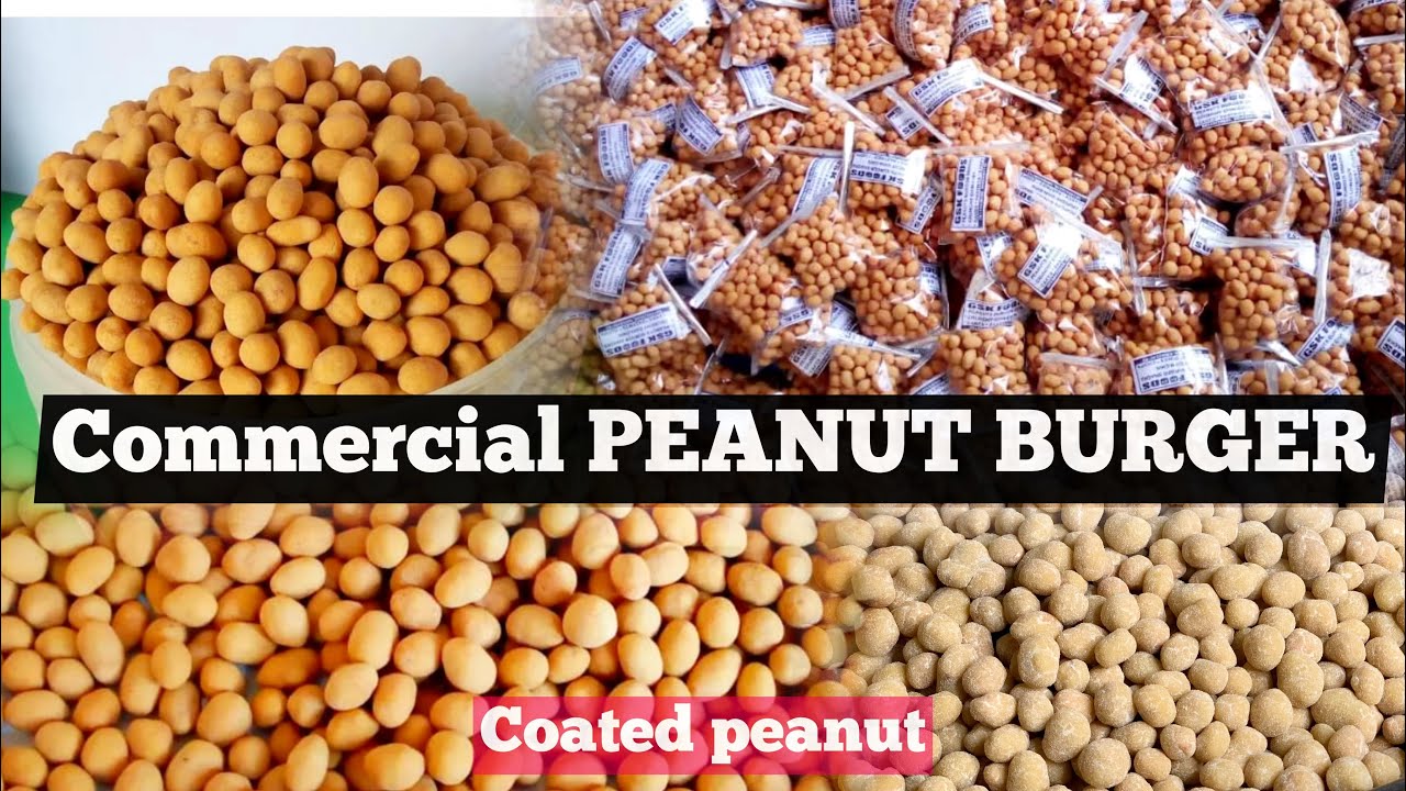 COMMERCIAL COATED PEANUT RECIPE | COATED PEANUT BURGER RECIPE