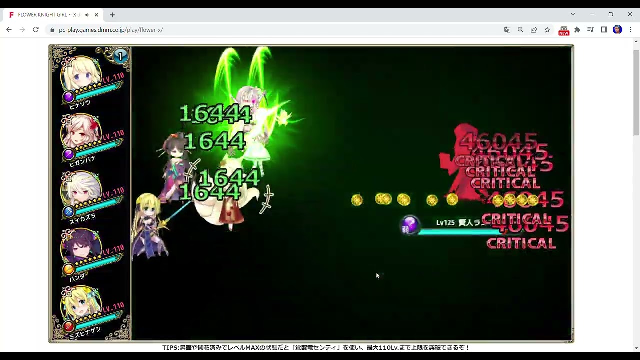FLOWER KNIGHT GIRL (JP ver) - Sage Laeva Final Stage (1 Team, No Damage)