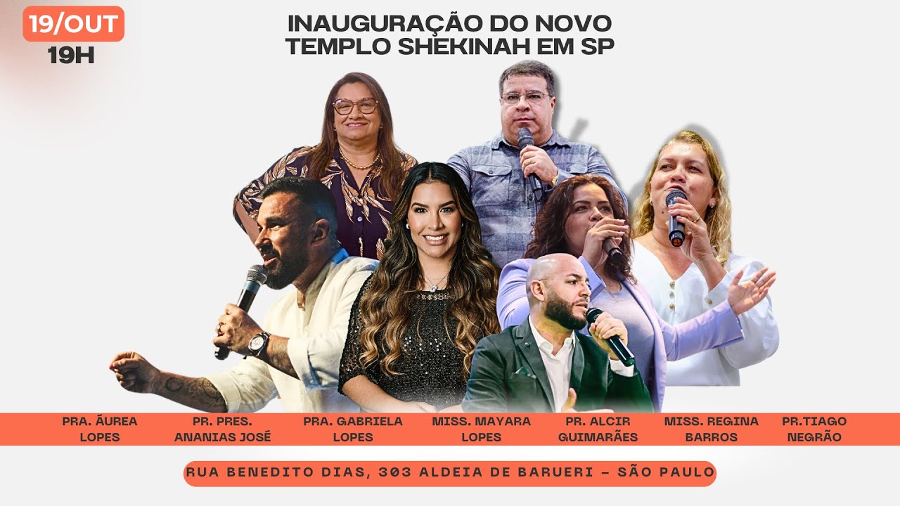 Pt.1 INAUGURAÇÃO SHEKINAH EM BARUERI SP | 19 DE OUTUBRO DE 2024 | Pra. Gabriela Lopes