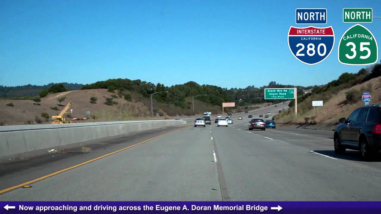 I-280 North (CA), Mile 20-43, Junipero Serra Freeway