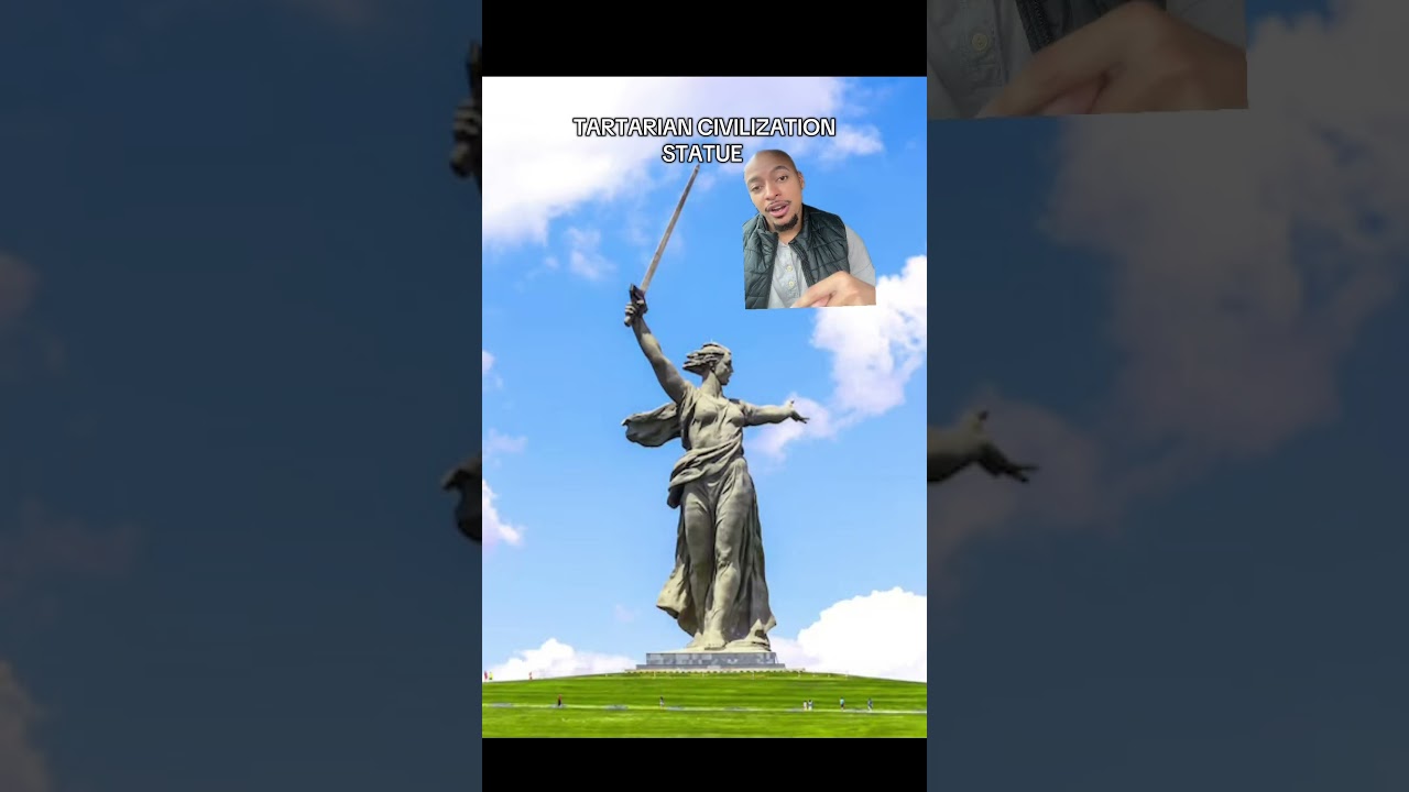 Motherland Calls Tartarian Statue in Russia 
