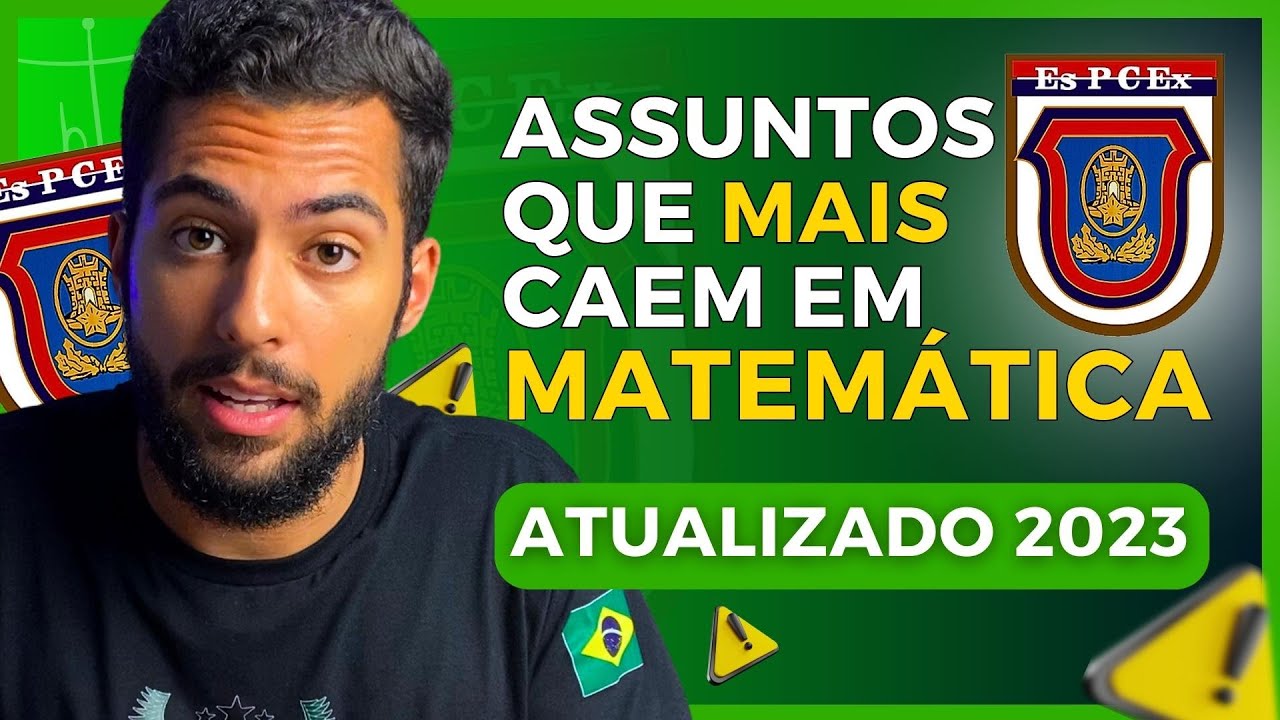 Assuntos de MATEMÁTICA que MAIS CAEM na ESPCEX (ATUALIZADO 2023)