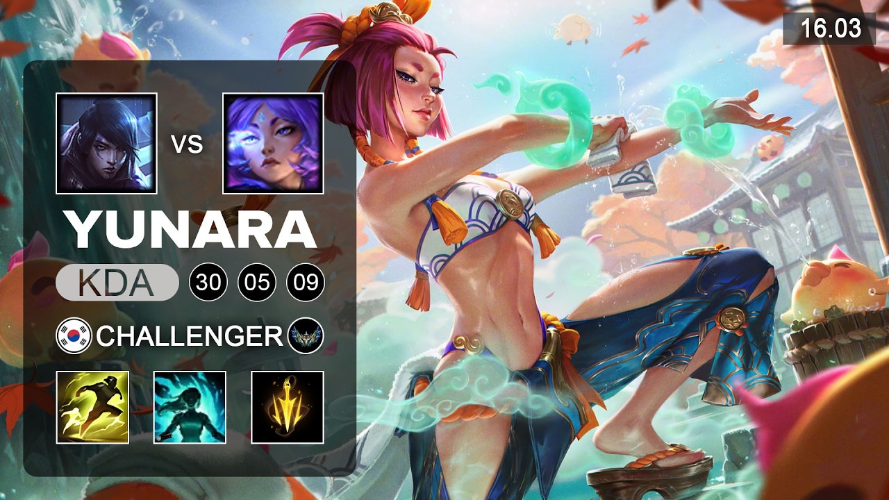 Peyz Yunara vs Aphelios ADC - KR Challenger - Patch 16.03 Season 16