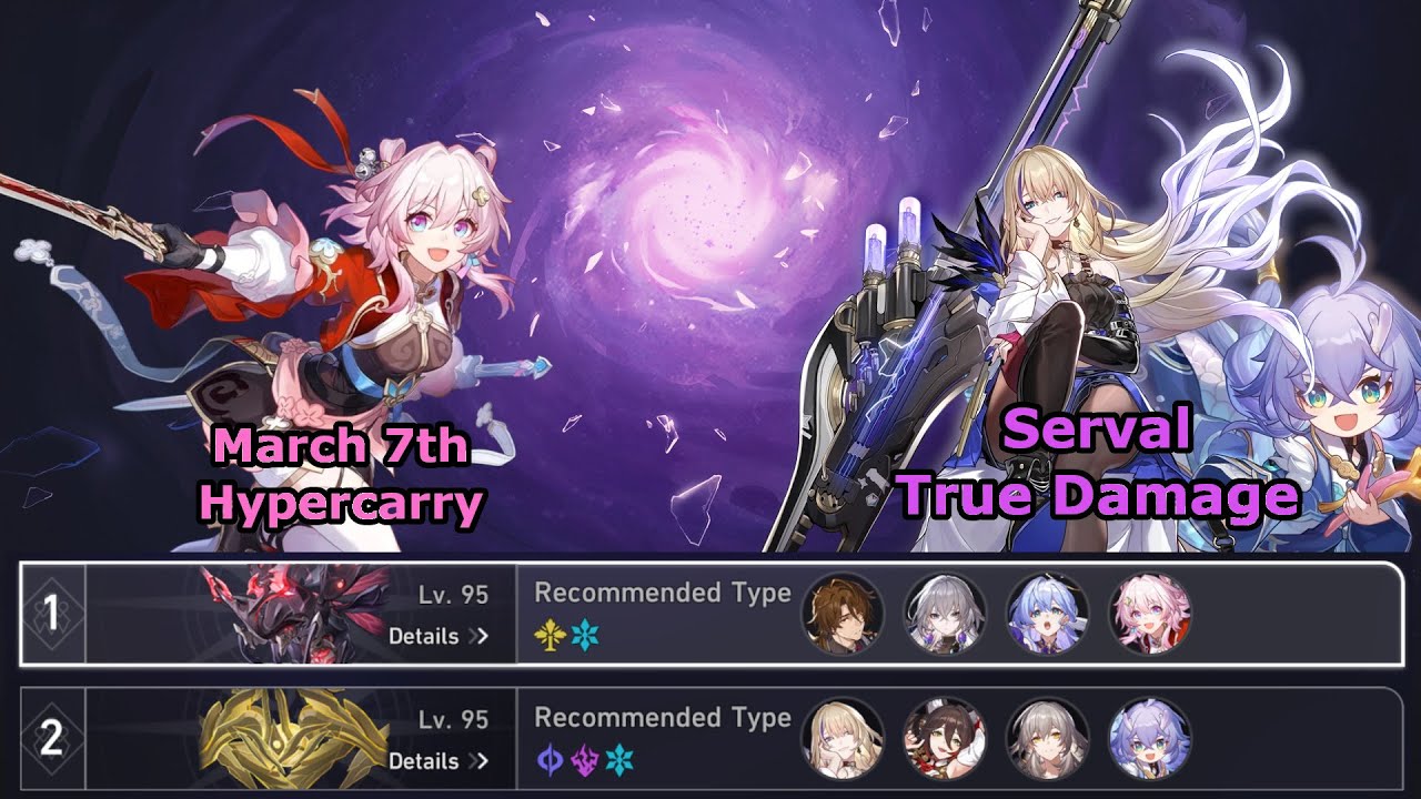 E6 March Hypercarry & E6 Serval True Damage w/ Bailu | Memory of Chaos 12 | Honkai Star Rail