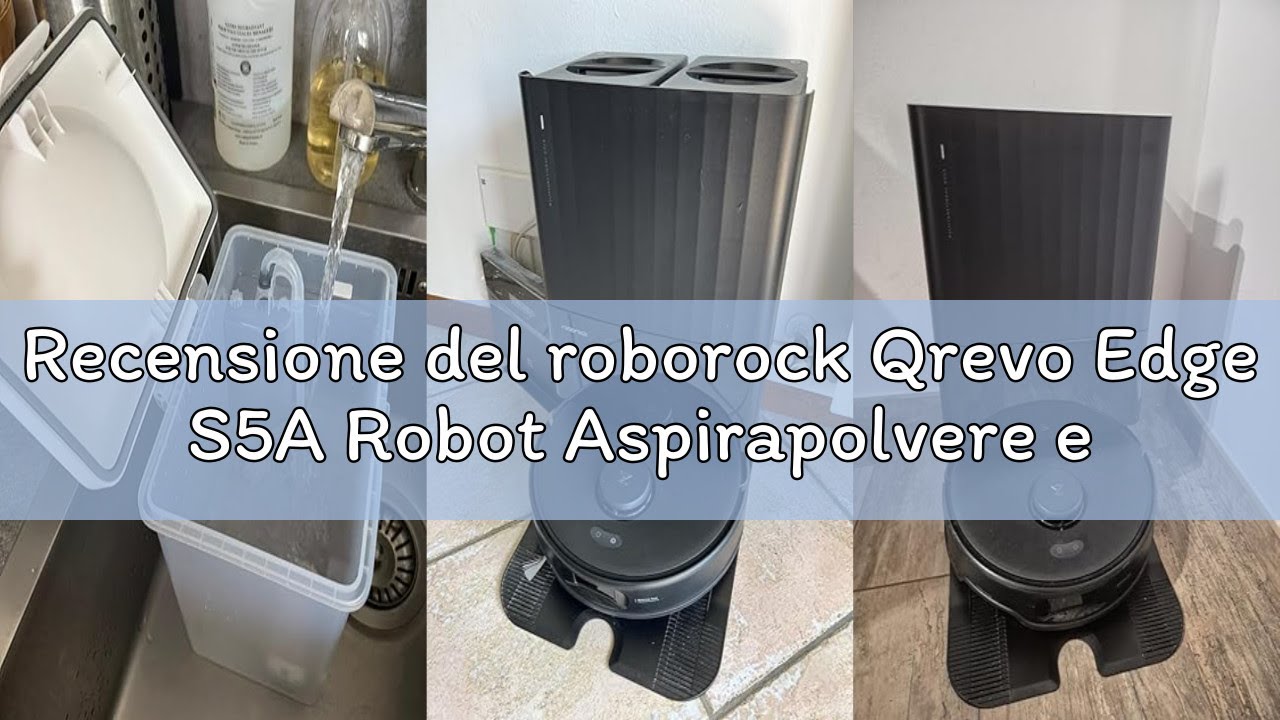 Recensione del roborock Qrevo Edge S5A Robot Aspirapolvere e Lavapavimenti 18.500 Pa, zero grovigli,