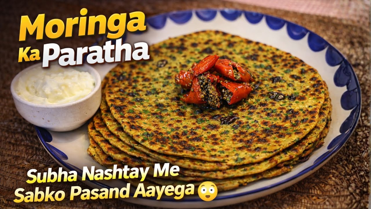 #video || Moringa Paratha || #food #moringa #paratha #trending #viralvideo #healthybreakfast #videos