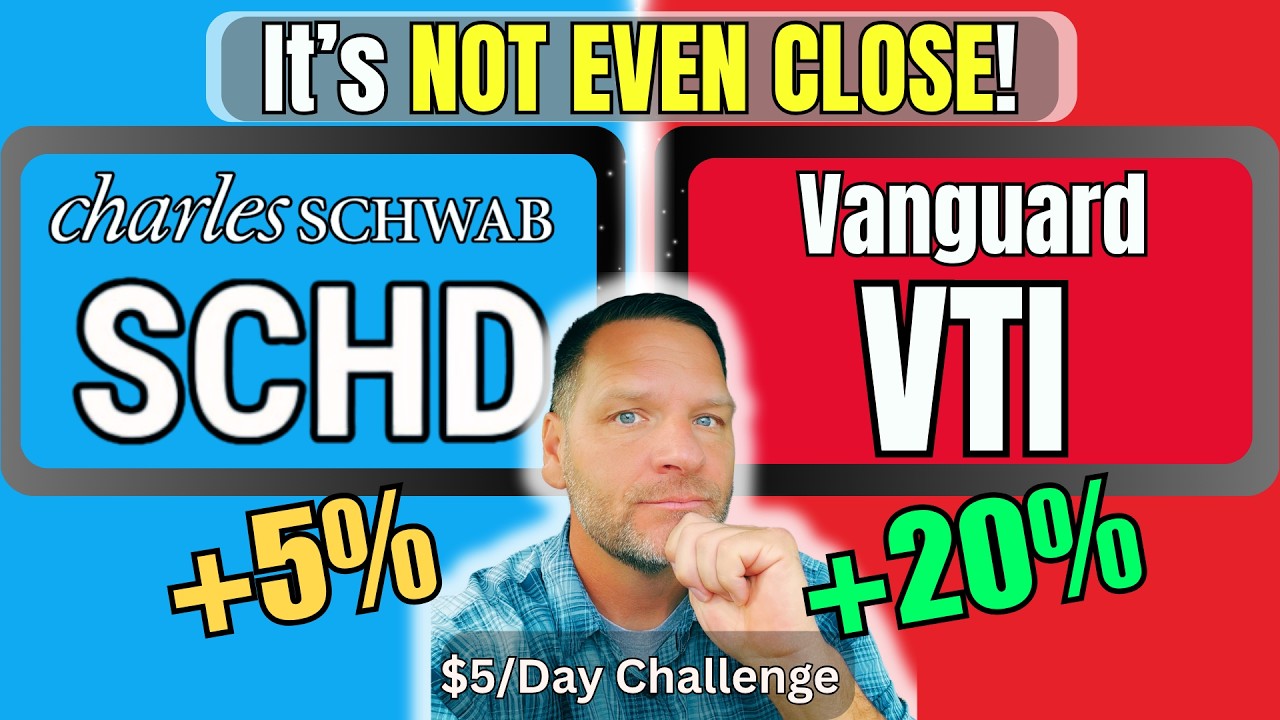 VTI против SCHD &mdash; я инвестировал по 5 долларов в день в течение 644 дней (результаты меня шокиров...