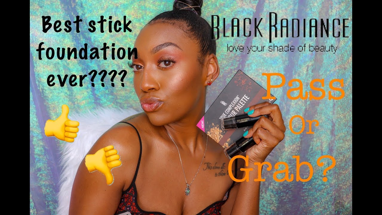 NEW Black Radiance Color Perfect foundation + True Complexion Contour Palette Review/Demo.💄💄💄