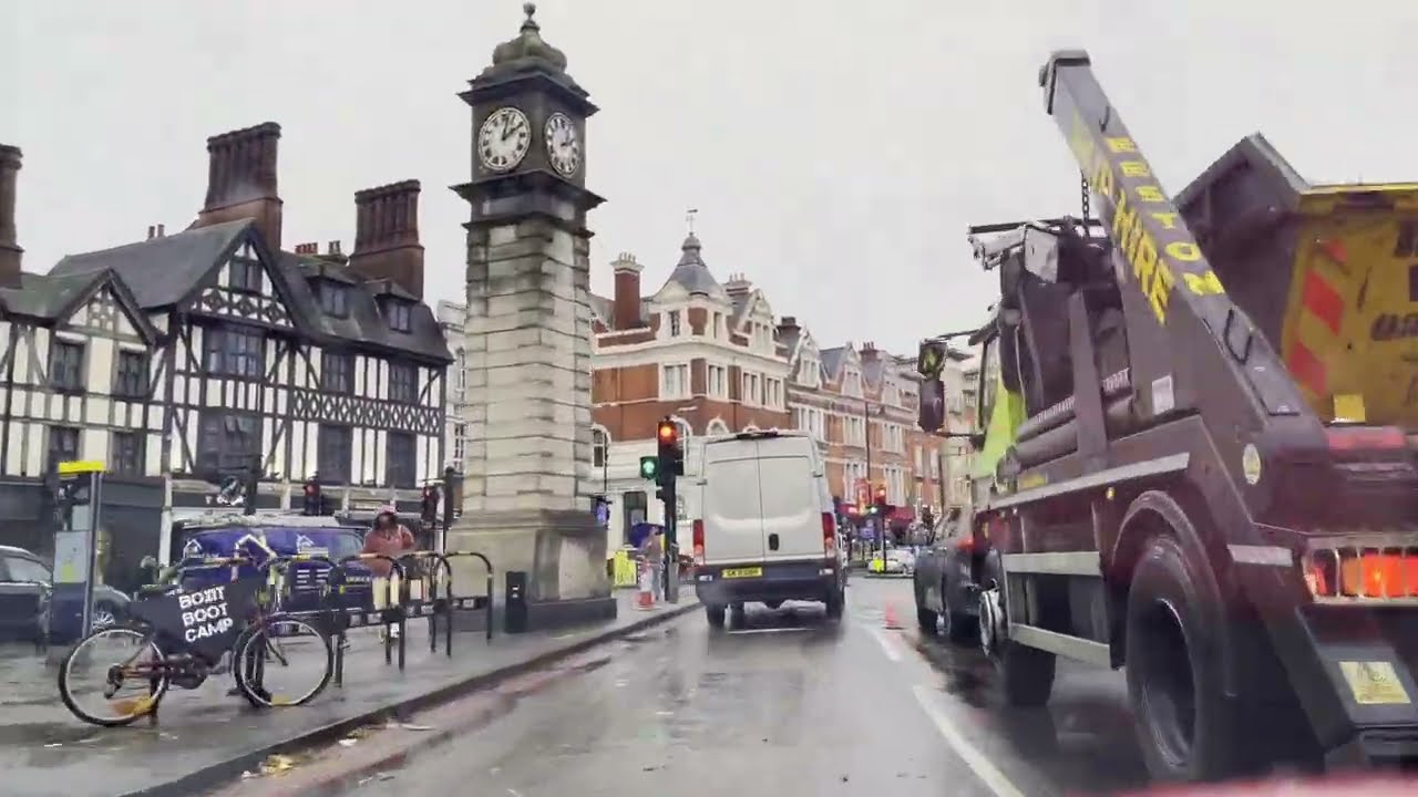 London by Day with Smooth Jazz 🎶 Relaxing POV Drive