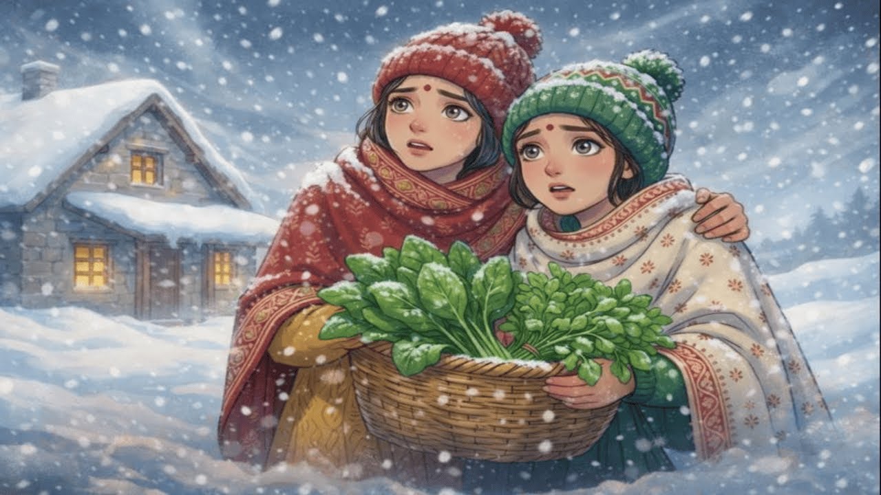 Surviving the Coldest Winter  Traditional Indian Village Cooking Routine Ghibli ASMR