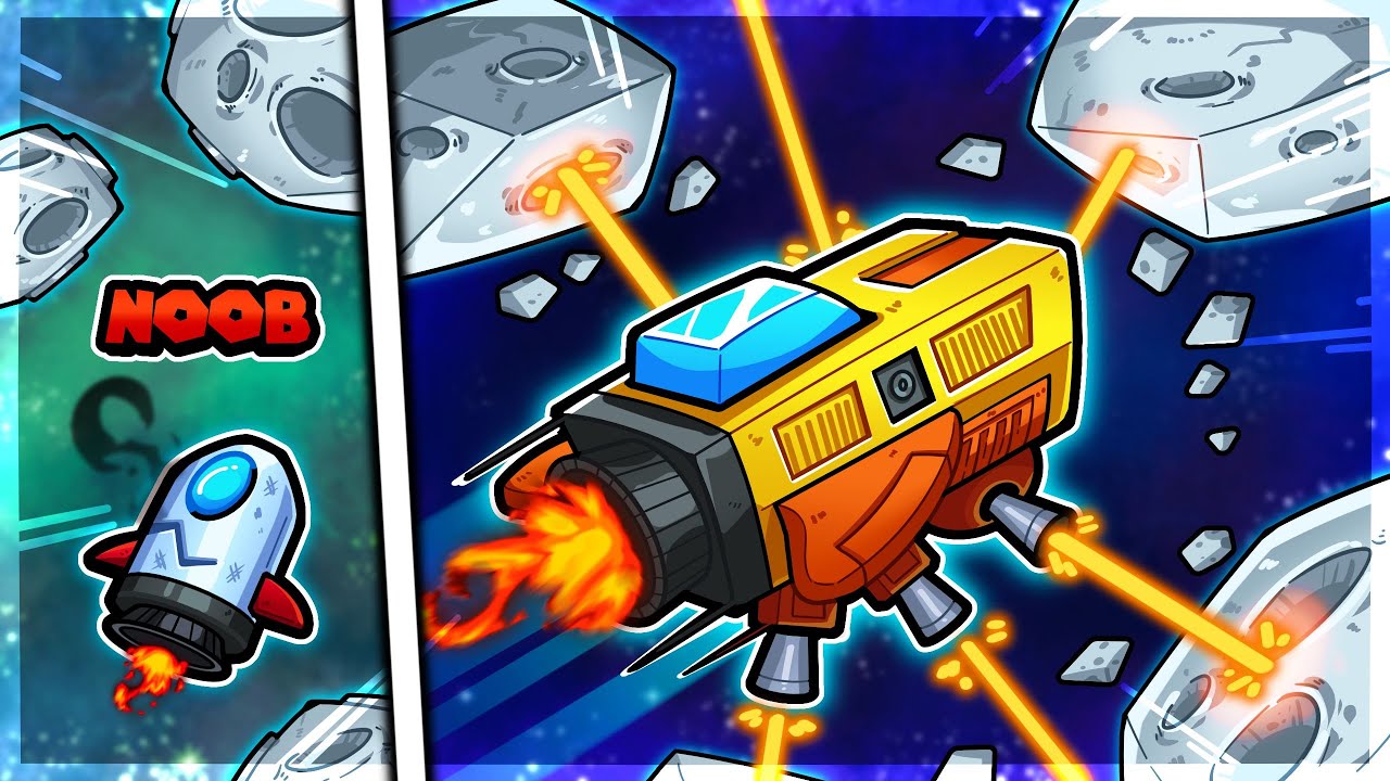 I gave a space ship every upgrade possible