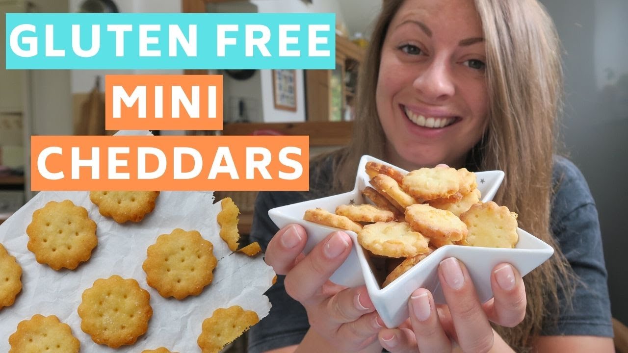 GLUTEN FREE MINI CHEDDARS | EASY GLUTEN FREE CHEESY RITZ CRACKERS