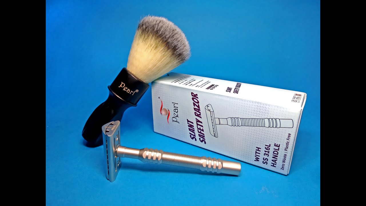 Ξύρισμα με την νέα Pearl L-65 Semi Slant razor !!!