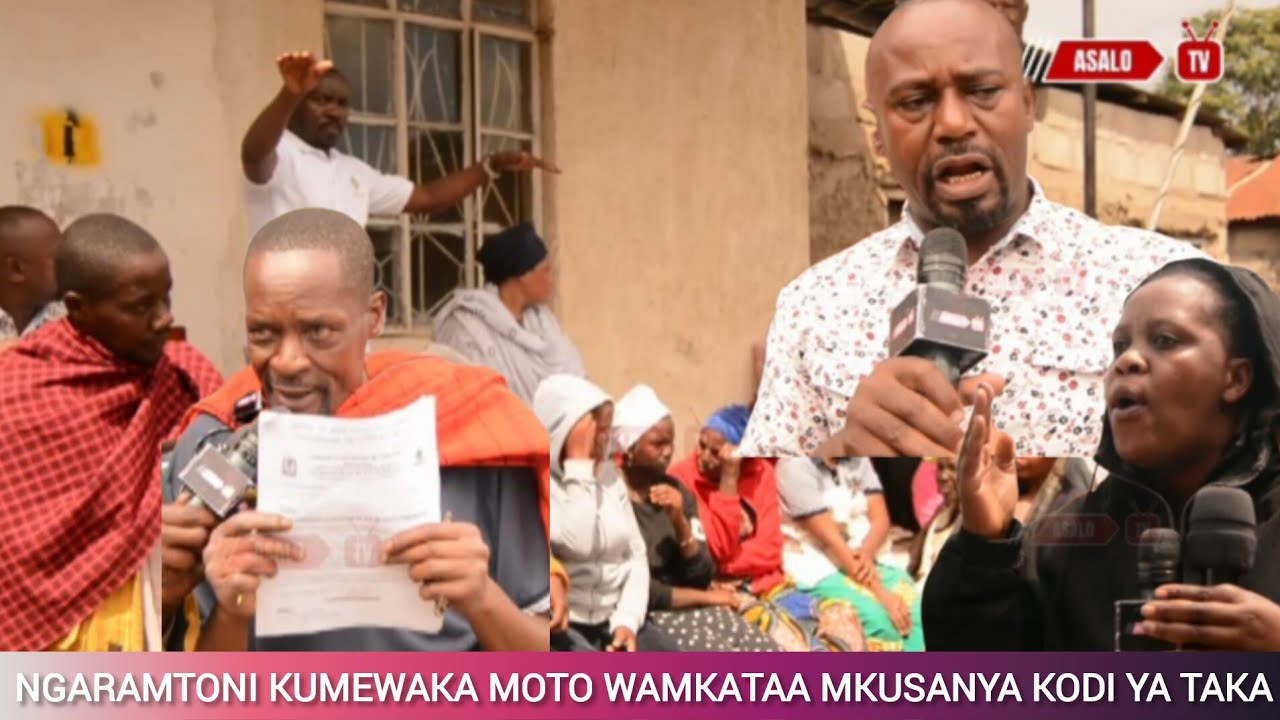 WANANCHI WA MJI WA NGARAMTONI WAMTIMUA MKUSANYA KODI YA TAKA WAANIKA MADUDU YAKE.
