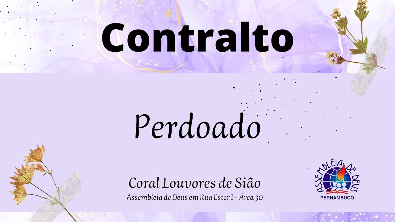 Perdoado - Kit Contralto