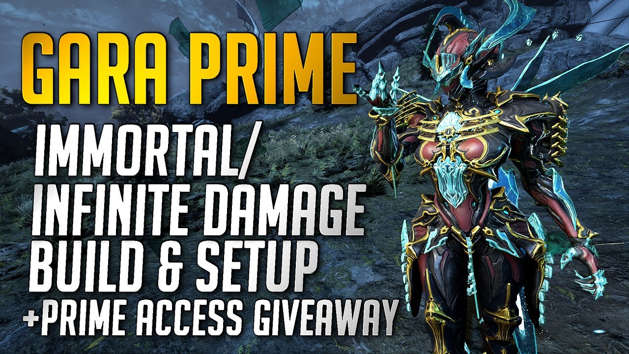 THE UNBREAKABLE GLASS, GARA PRIME | INFINITE DAMAGE & UNDYING BUILD AND SETUP [WARFRAME]