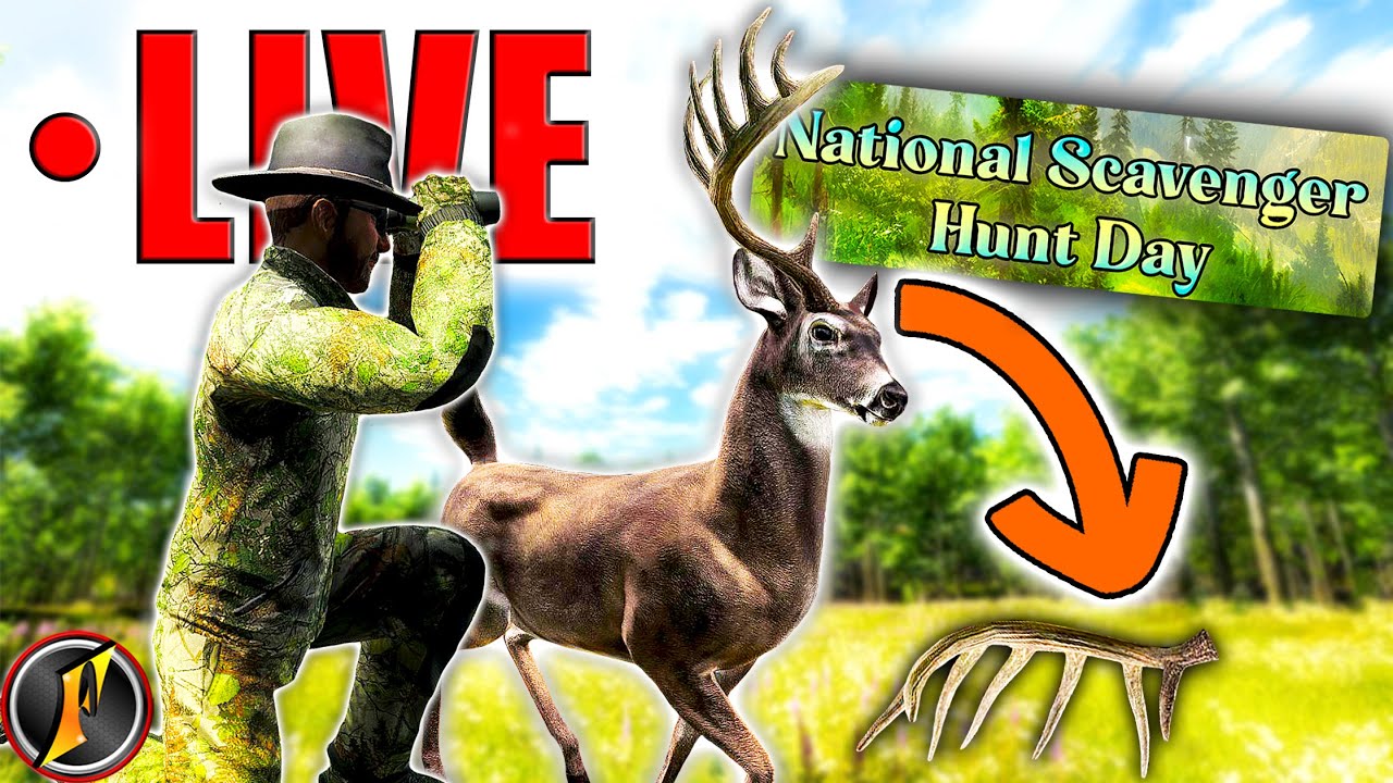 theHunter Classic Scavenger Hunt Event! [Slight Drinky Stream] | LIVE