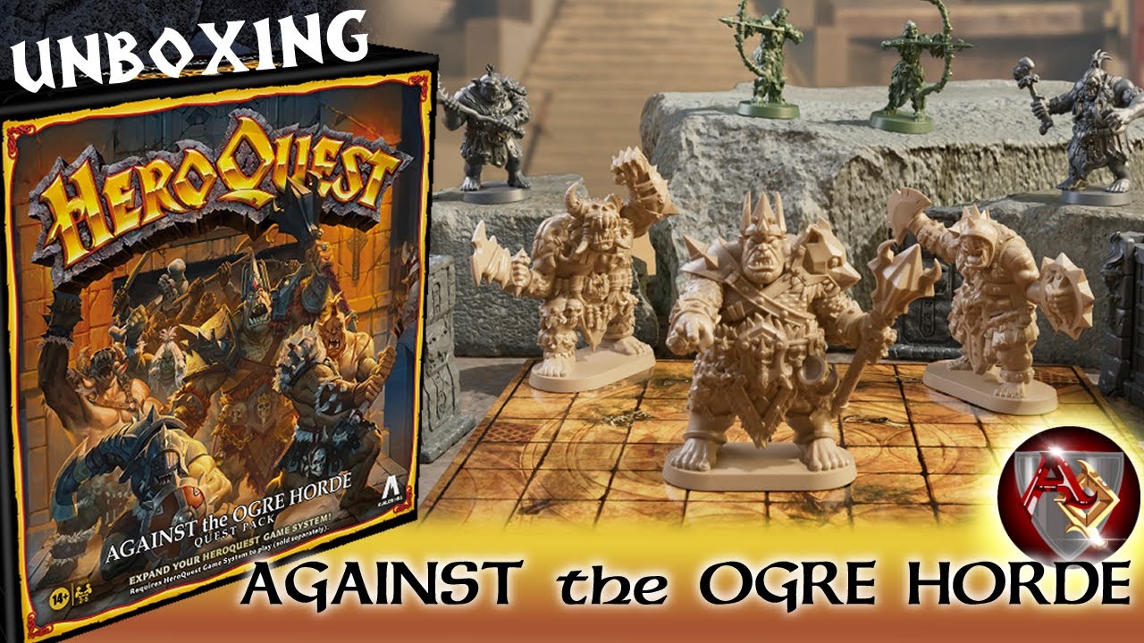 HEROQUEST Against the Ogre Horde UNBOXING, Overview & Comparison VS Classic