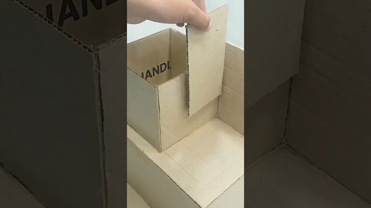 👑how to make a king palace from cardboard #cardboardcrafts #diy #cardboardhouse #craft #diycardboard