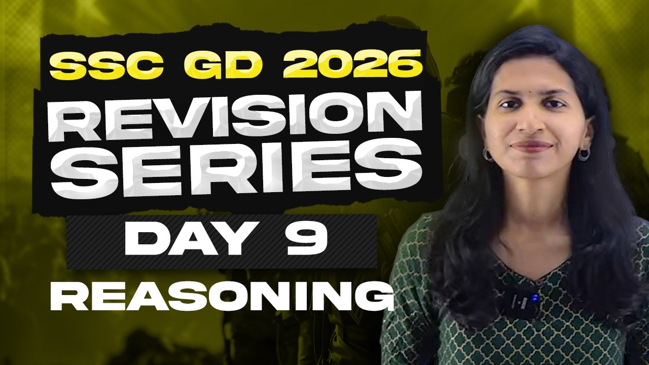 SSC GD 2026 Revision Day 9 | Reasoning by Divya miss
