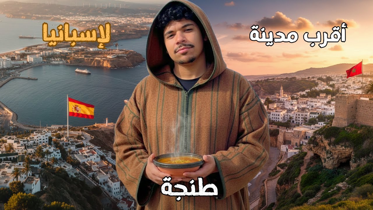 أقرب مدينة لإسبانيا 🇪🇸 وأوروبا مدينة طنجة💙🇲🇦 #طنجة #المغرب #spain 