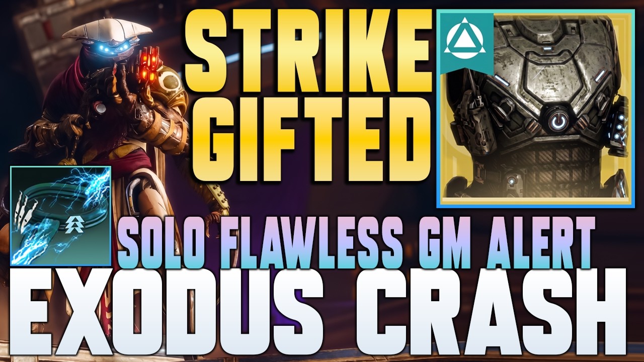 Solo Flawless GM Alert Exodus Crash | ARC Hunter Gifted Conviction Build | Destiny 2