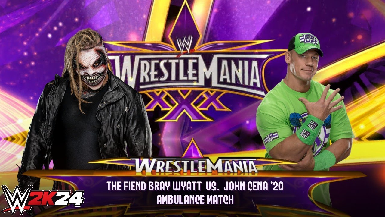 Full Match - The Fiend Bray Wyatt vs John Cena '20: Ambulance Match At WrestleMania 30 | WWE 2k24 