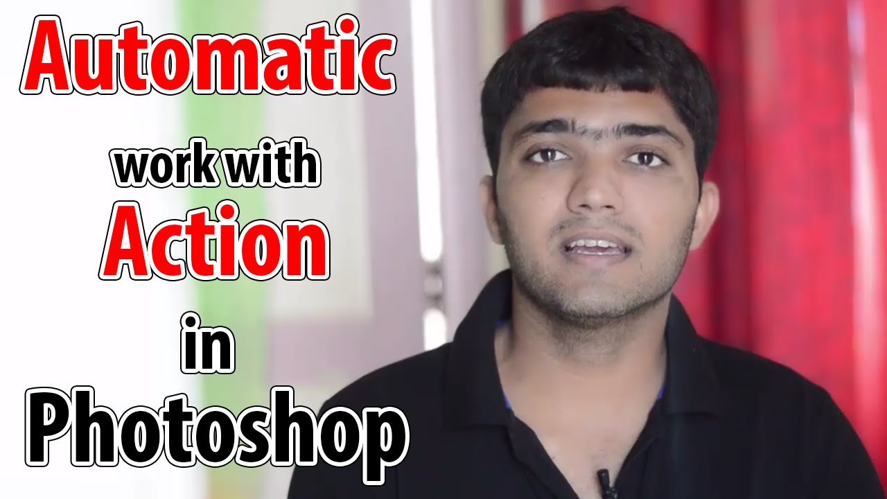 #93 Automatic Work with Action in adobe Photoshop (Insert Conditional, Insert path, batch)