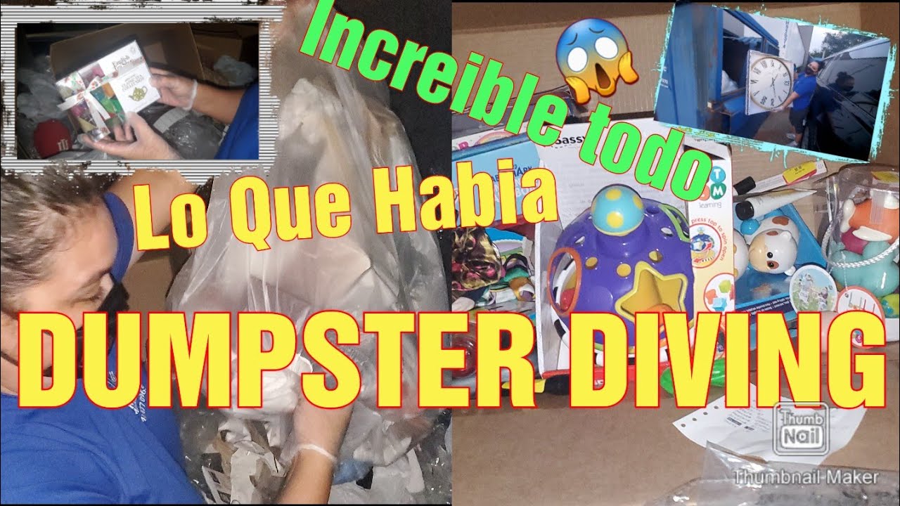 ♻️DUMPSTER DIVING/LO QUE TIRAN EN USA 🇺🇸 Muy emocionante las cosas nuevas que encontramos