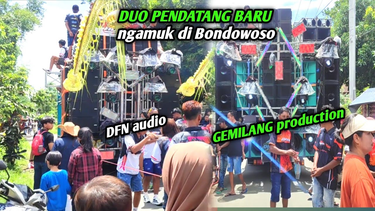 Dua sound pendatang baru Jember saling adu karakter gemilang production x dfn audio Jember 