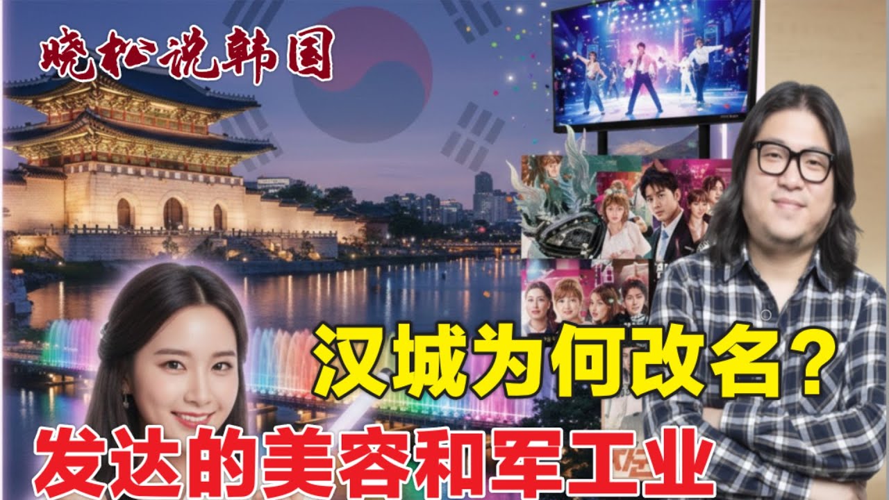 晓松说韩国(1) | 汉城为何改名? |  发达的整容和军火业  | 泛滥的基督教｜发达的娱乐业 (中文字幕)#矮大紧#晓松奇谈#晓说#有声书