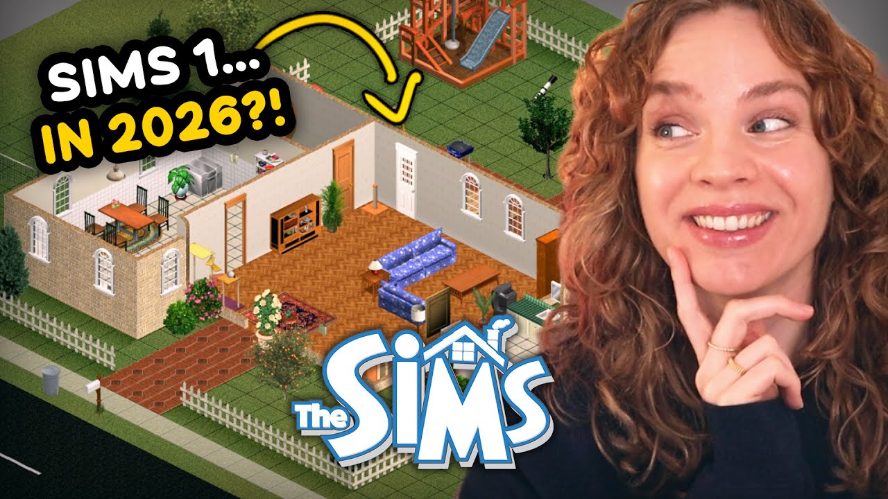 I went back to The Sims 1 and tried to build a CUTE HOUSE