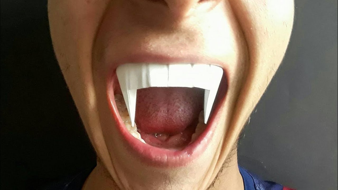 Клыки или зубы вампира Очень легко сделать!