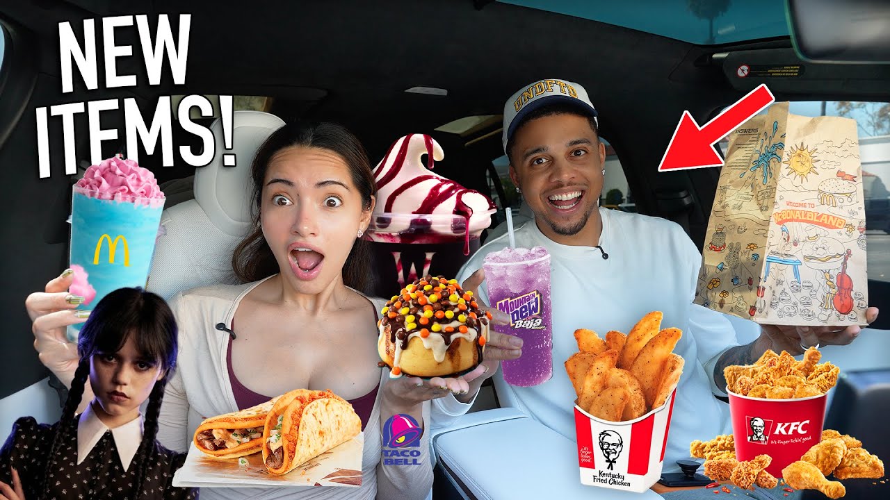 TRYING NEW MENU ITEMS FROM FAST FOOD RESTAURANTS!! 🔥 *MUKBANG/REVIEW*