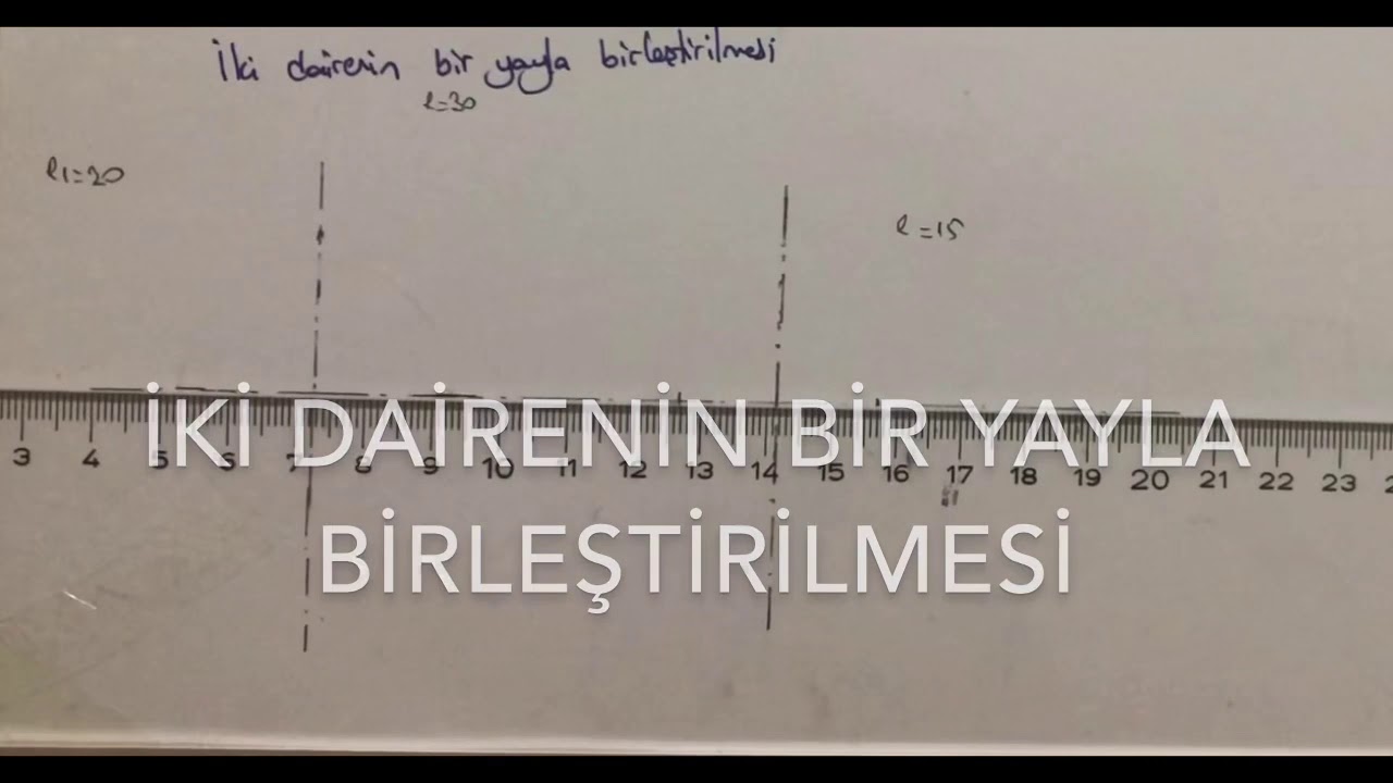 İki dairenin bir yayla birleştirilmesi