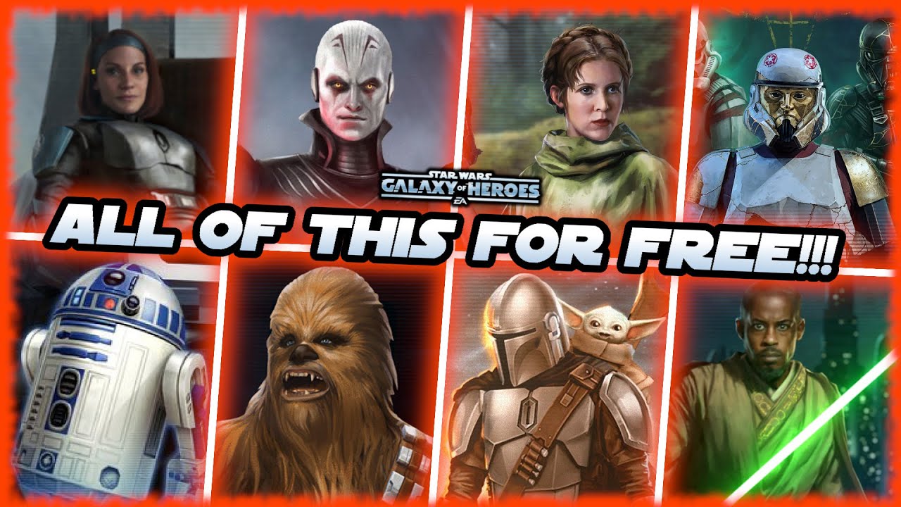 Вы не поверите, сколько всего вы теперь получаете БЕСПЛАТНО в Star Wars Galaxy of Heroes!!!