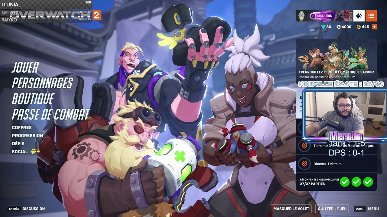 [VOD] QP viewers puis ranked sur Overwatch 2 ! | Stream du 7 novembre 2025 (partie 2)